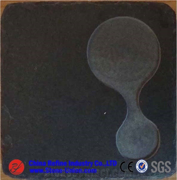 Natural and Durable Black Slate Plate,Trays,Dishes,Plates,Kitchen Hood,Kitchen Accessories, Dining Accessories