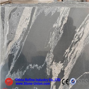 New Jet Mist,Kashmir Black Granite,China Jet Mist,New Jet Mist Granite,China Via Lactea Granite,Black with White Silk Lines Granite for Wall