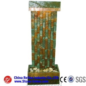 Outdoor Carved Cheap Wholesale Indoor Slate Water Fountains,Water Features,Sculptured Fountains,Rolling Sphere Fountains