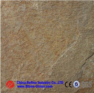 P-3014 Yellow Wooden Slate-2,Slate Floor Tiles,Slate Wall Tiles,Slate Stone Flooring,Slate Tiles,Slate Slabs