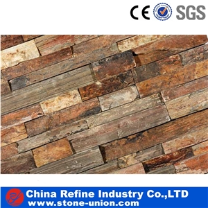 Rough Black Slate Leger Stone, Wall Panels,Slate Cultured Stone, Wall Cladding, Stacked Stone Veneer Clearance, Manufactured Stone Veneer