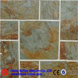 Rusty Green Slate Slabs & Tiles, China Green Slate,Slate Floor Tiles,Slate Wall Tiles,Slate Stone Flooring,Slate Tiles,Slate Slabs