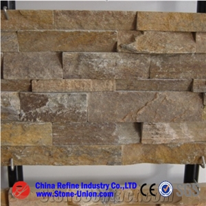 Rusty Quartzite Stacking Stone,Wall Cladding,Stone Wall Decor,Feature Wall, Exposed Wall Stone