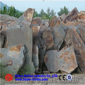 Rusty Yellow Slate,Random Flagstones,Irregular Flagstones,Flagstone Patio,Flagstone Wall,Flagstone Walkway Pavers,Flagstone Road Paving