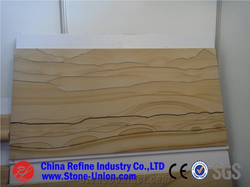 Scenery Sandstone, Yellow Sandstone for Interior and Exterior Applications,Sandstone Tiles,Sandstone Slabs,Sandstone Floor Tiles