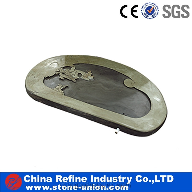 Slate Classical Tea Plates,Chinese Eastern Trays and Plates,Dishes,Pestles,Slate Boards for Tea