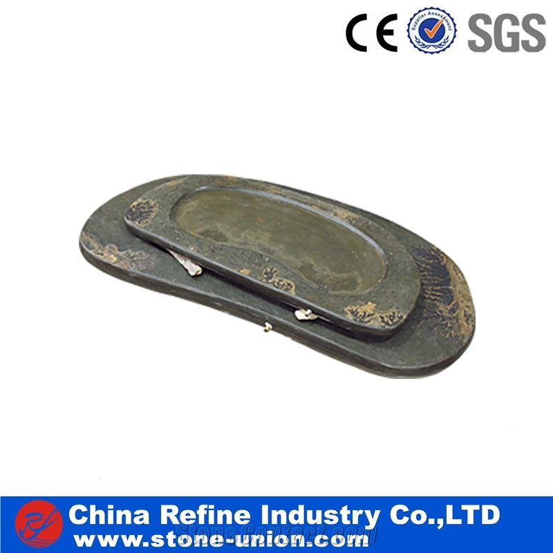 Slate Classical Tea Plates,Chinese Eastern Trays and Plates,Dishes,Pestles,Slate Boards for Tea