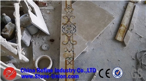 Square Mosaic Marble Waterjet Floor Pattern Medallion for Decoration,Interior Stone Waterjet Floor Medallion