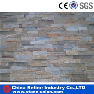 Stone Veneer, Stone Wall Cladding,Quartzite Stacked Stone Wall Cladding Panel Ledge Stone Split Face Tile Landscaping Exterior Culture Stone