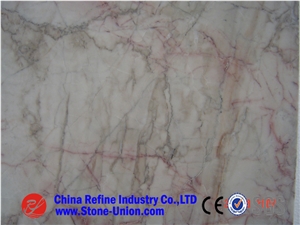 Syan Red Cream Marble,Pink Marble for Counter Tops and Bars, Interior Wall Panels, Water Walls and Fountains