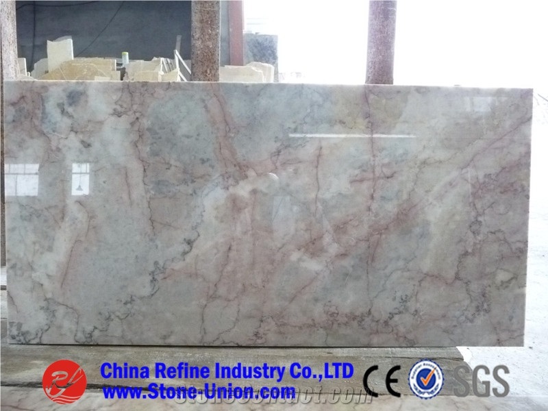 Syan Red Cream Marble,Pink Marble for Counter Tops and Bars, Interior Wall Panels, Water Walls and Fountains