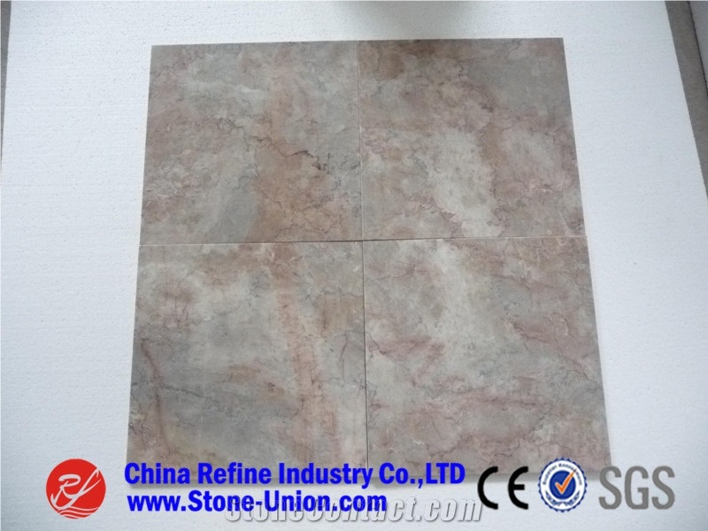 Syan Red Cream Marble,Pink Marble for Counter Tops and Bars, Interior Wall Panels, Water Walls and Fountains