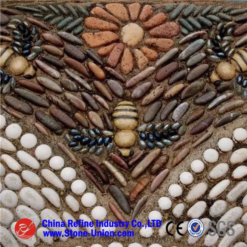 Tumbled Mixure Pebble Stones, Polished River Pebble,Chipping Pebble Stone,River Pebble Stone,Landscaping Pebble Stone