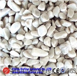 White Pebble Stone, River Stone Pebble Walkway,Driveway Paving Stone, Walkway Cobbles