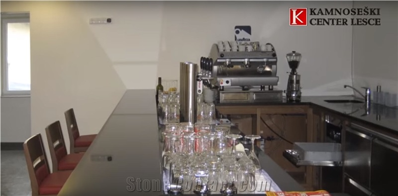 Black Quartz Commercial Bar Top
