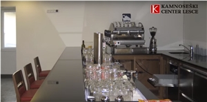 Black Quartz Commercial Bar Top