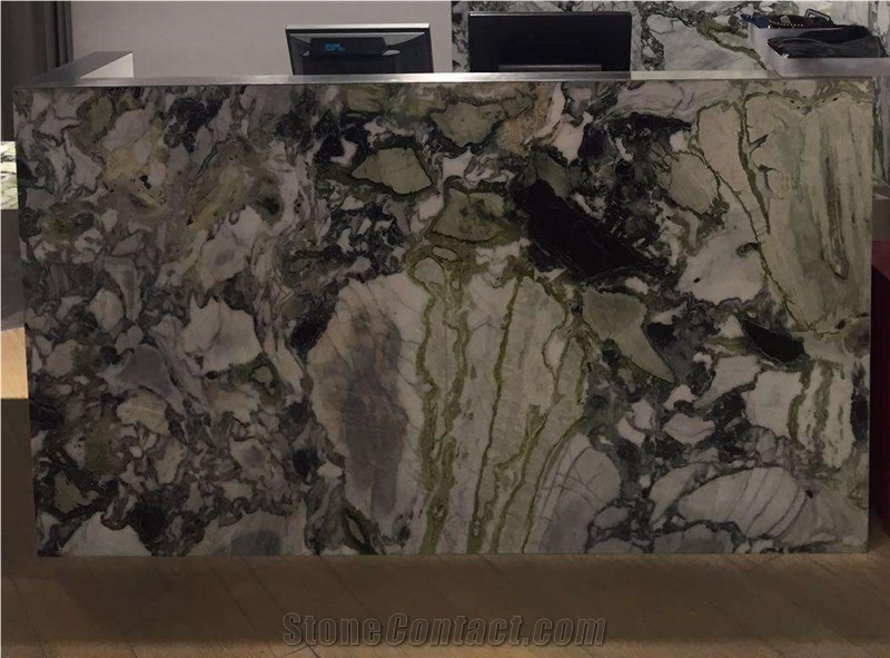 Cold Emerald, Marble Tiles & Slabs, Marble Skirting, Marble Floor Covering Tiles, Marble Pattern, China Green Marble