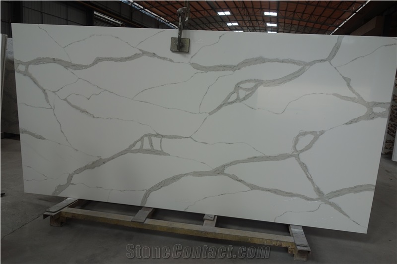 Rsq160920, Quartz Stone Tiles, Quartz Stone Slabs, Engineered Stone, Quartz Stone Flooring, China White Quartz