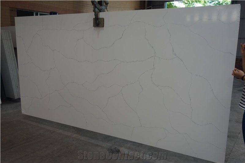 Rsq1610, Quartz Stone Tiles, Quartz Stone Slabs, Engineered Stone, Quartz Stone Flooring, China White Quartz