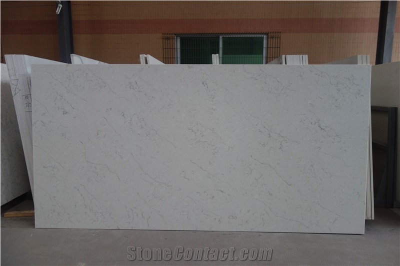 Rsq17308, Quartz Stone Tiles, Quartz Stone Slabs, Engineered Stone, Quartz Stone Flooring, China White Quartz