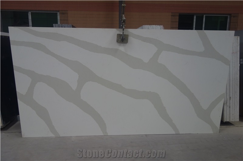 Rsq20150608, Quartz Stone Tiles, Quartz Stone Slabs, Engineered Stone, Quartz Stone Flooring, China White Quartz