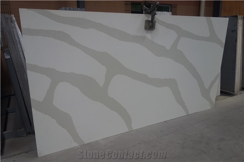 Rsq20150608, Quartz Stone Tiles, Quartz Stone Slabs, Engineered Stone, Quartz Stone Flooring, China White Quartz