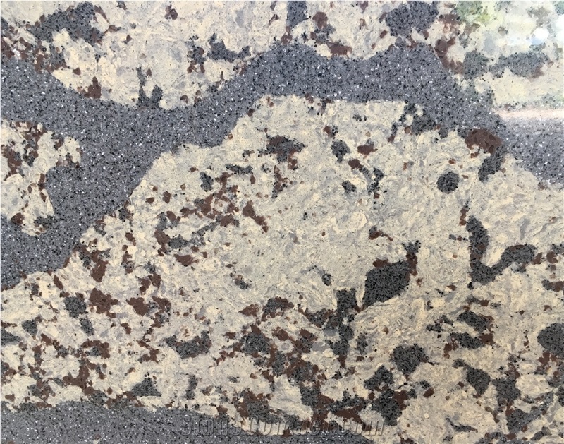 Rsq9016, Quartz Stone Tiles, Quartz Stone Slabs, Engineered Stone, Quartz Stone Flooring, China Black Quartz