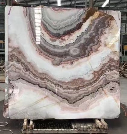 Violet White Onyx, Onyx Tiles, Onyx Slabs, Onyx Floor Tiles, Onyx Stone Flooring, Polished, Purple Onyx