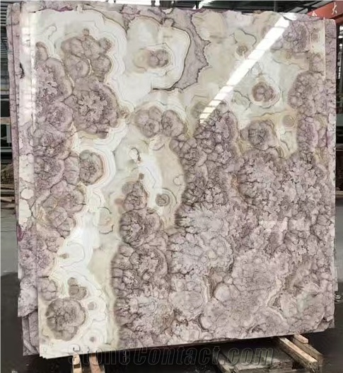 Violet White Onyx, Onyx Tiles, Onyx Slabs, Onyx Floor Tiles, Onyx Stone Flooring, Polished, Purple Onyx