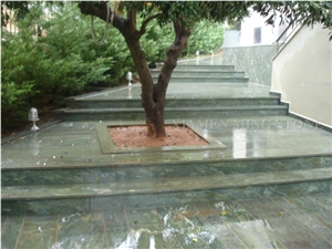 China Green Spray Wave Granite Exterior Window Sill Panel,Verde Ocean Juparana Building Window Frame Covering