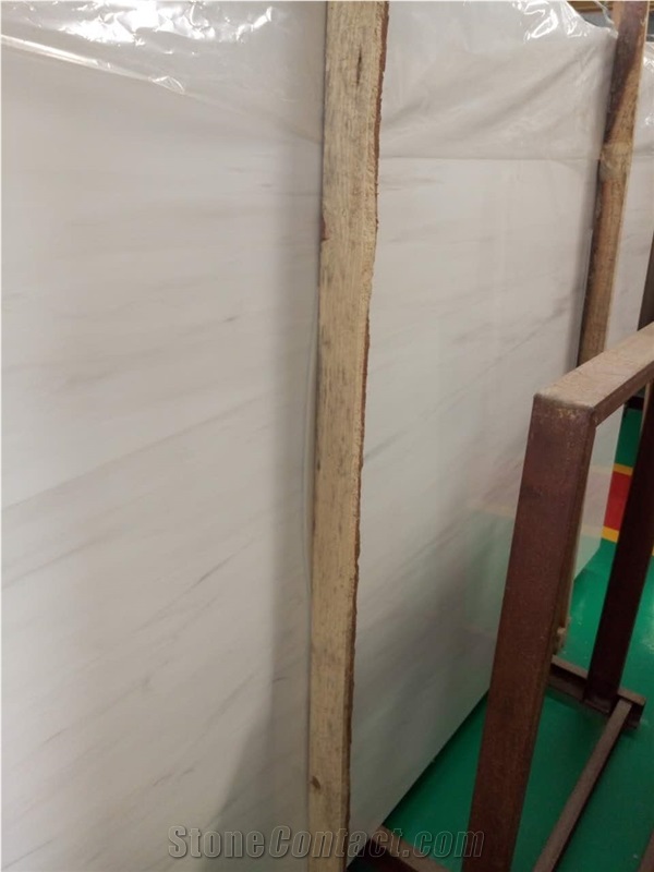 Greece Polaris White Star Marble Tiles High Polished,Machine Cutting Slabs for Bathroom Floor Paving