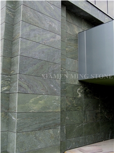Project Show China Green Spray Wave Granite Tiles Building Wall Cladding Panel,Verde Juparana Polished Interior Building Walling Tiles Block Stocks