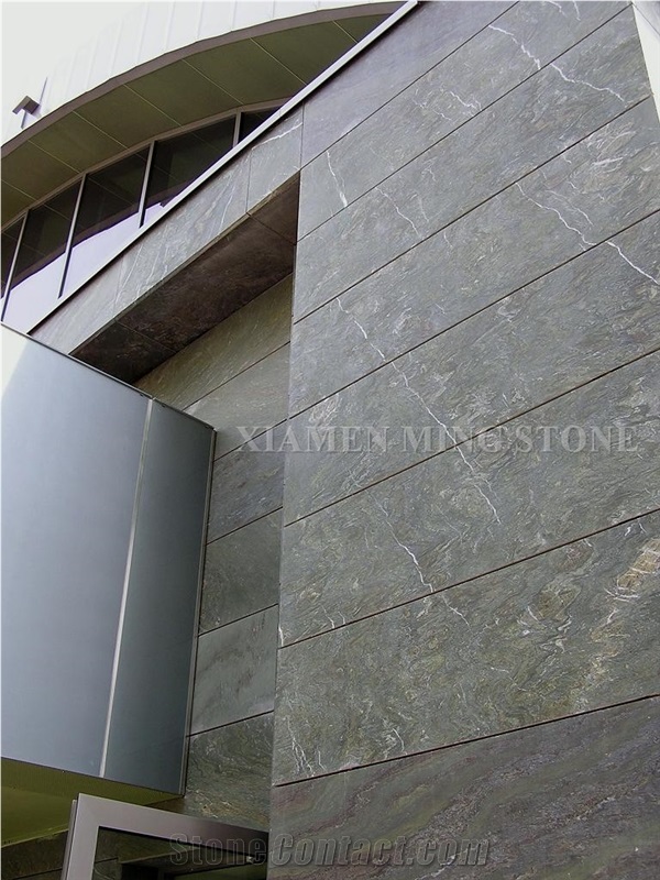 Quarry Owner China Ocean Green Spray Wave Granite Tiles Villa Wall Cladding Panel,Verde Juparana Polished Exterior Building Walling Pattern Tile