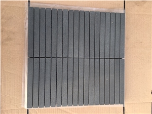 Black Basalt Polished,Honed Mosaic Tiles