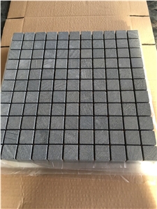 Black Basalt Polished,Honed Mosaic Tiles