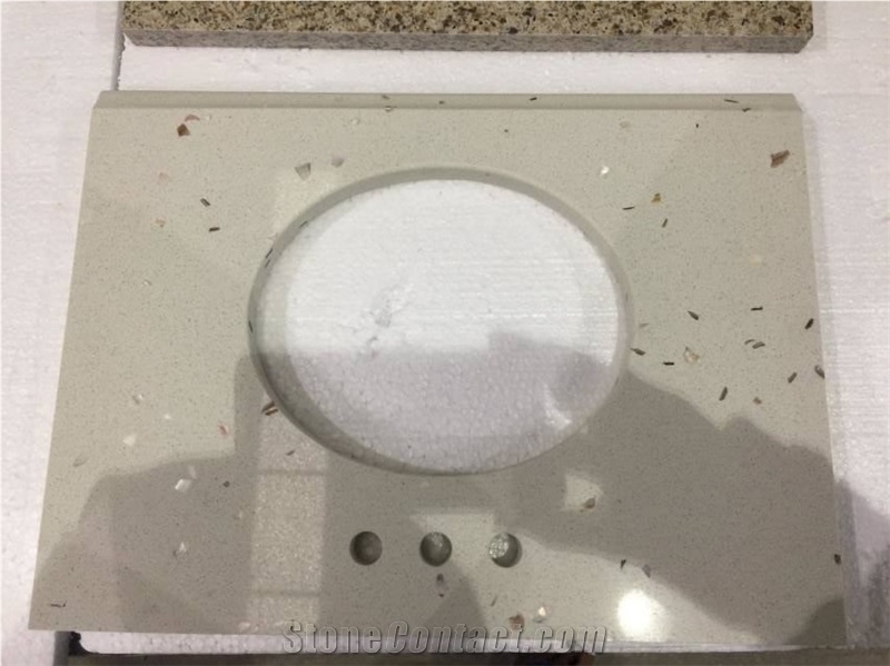 Chinese Quartz Stone Polished Vanity Top, Kitchen Top, Bench Top