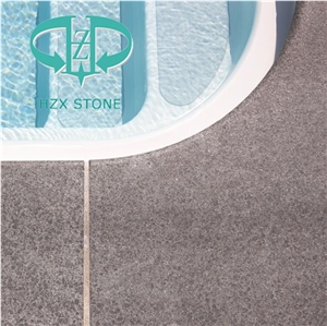 Full/Half Bullnose White/Grey/Black Granite Swimming Pool Coping Tiles,Pool Terrace Stone,Pool Pavers,Pool Decks