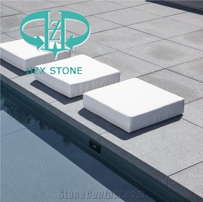 Full/Half Bullnose White/Grey/Black Granite Swimming Pool Coping Tiles,Pool Terrace Stone,Pool Pavers,Pool Decks