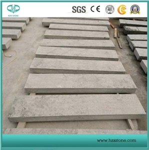 Honed/Flamed/Sandblasted Bluestone Blue Limestone for Swimming Pool/Kerbstone/Flooring/Paving/Wall/Steps/Stairs