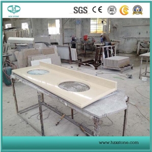 White Carrara Marble Polished Vanity Top/Marble Tops/Bathroom Top/Counter Top for Bathroom