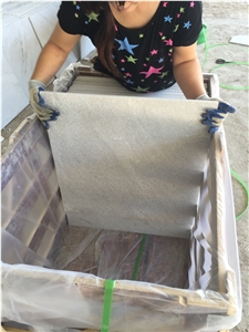 China White Quartzite Flamed Tile Spa White Quartzite Tile for Project