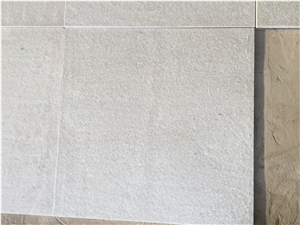 China White Quartzite Flamed Tile Spa White Quartzite Tile for Project