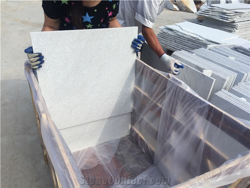 Spa White Quartzite Floor Tiles for Project