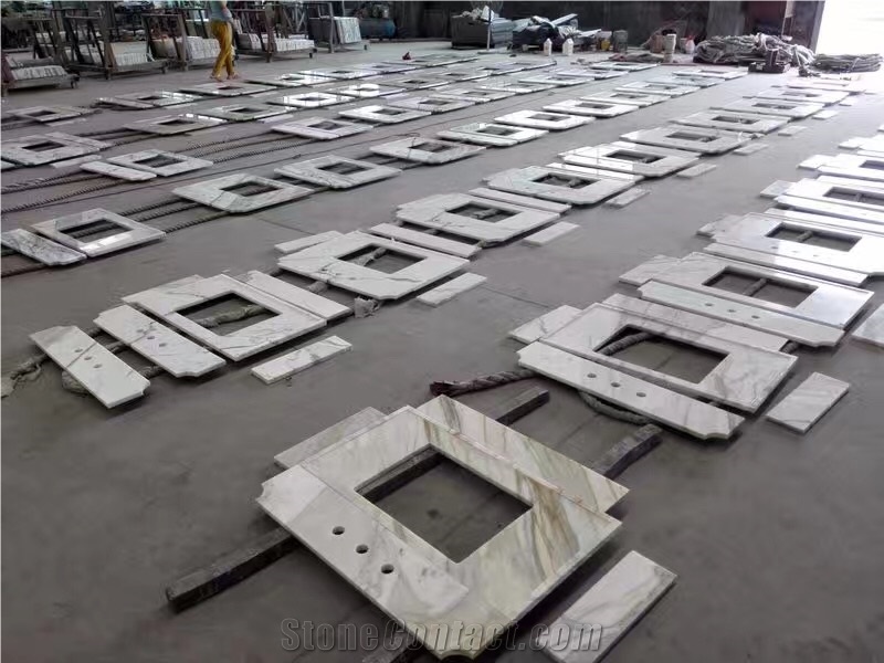 White Marble Countertop for Bathroom Oriental White Marble Vanity Top