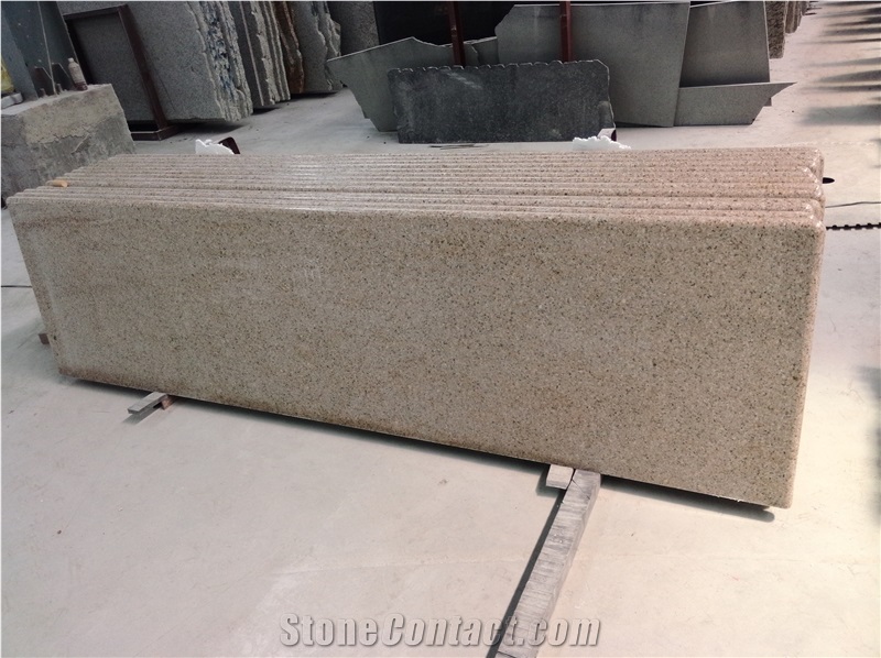China Natural Stone Quarry Manufacture, Laminated Edge G664 Bainbrook Brown, Granite Countertop, Work Tops, Kitchen Island Tops