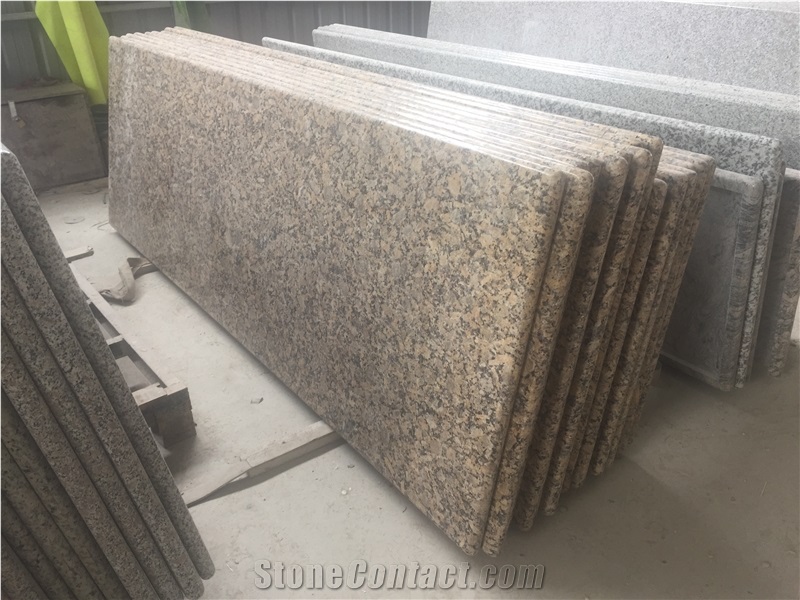 China Natural Stone Quarry Manufacture, Laminated Edge G664 Bainbrook Brown, Granite Countertop, Work Tops, Kitchen Island Tops