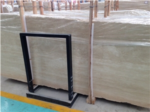 Medium Travertine Tiles & Slabs, Dark Travertine (Dark Cream Travertine) Flooring Tiles, Beige Polished Wall Covering Tiles