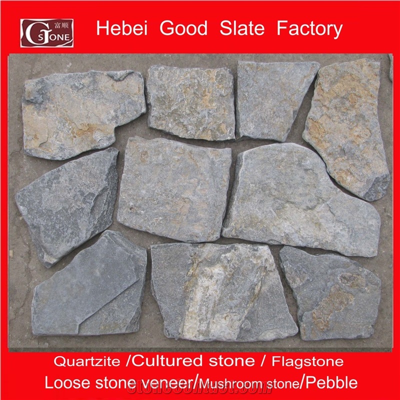China Blue with Rusty Quartzite Loose Stone,Random Stone