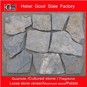 China Blue with Rusty Quartzite Loose Stone,Random Stone
