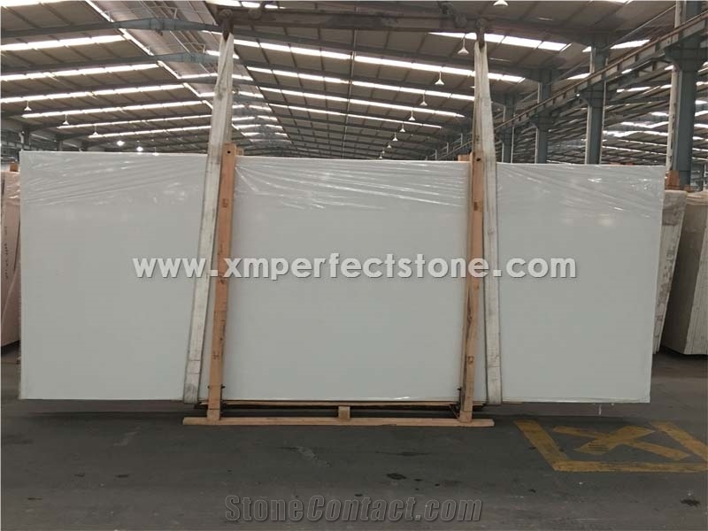 1200*600/600*600/600*300 Artificial White Marble Tiles with 15mm Thickness